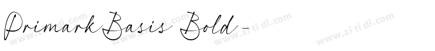 PrimarkBasis Bold字体转换 PrimarkBasis Bold字体转换